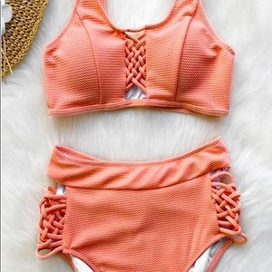 Delicate Darling High-waisted Bikini Set